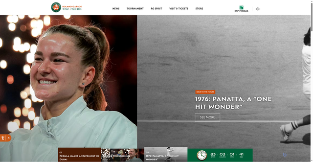 Security scan screenshot of https://rolandgarros.com