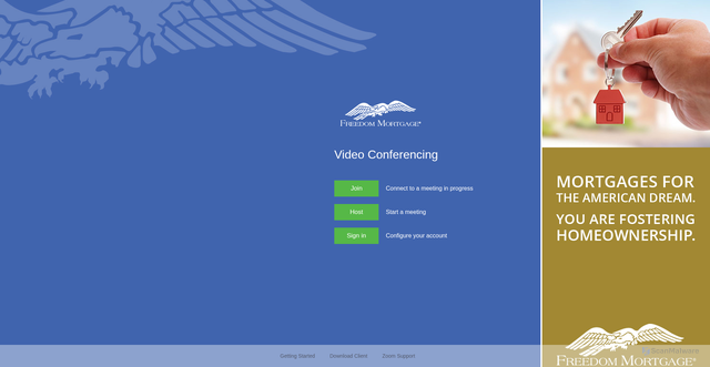 Security scan screenshot of https://freedom.zoom.us