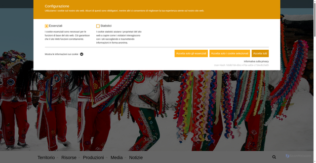 Security scan screenshot of https://www.filmcommission.vda.it/