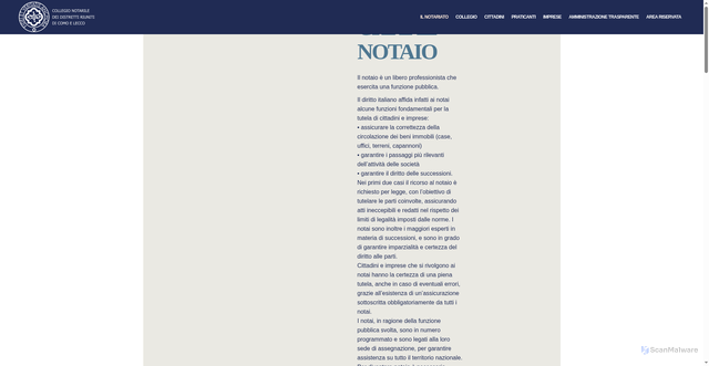 Security scan screenshot of https://WWW.NOTAICOMOLECCO.IT