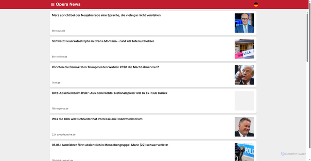 Security scan screenshot of https://news-in.feednews.com