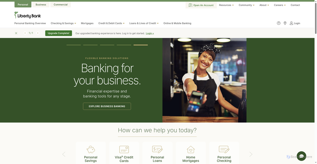 Security scan screenshot of https://www.libertybank.net