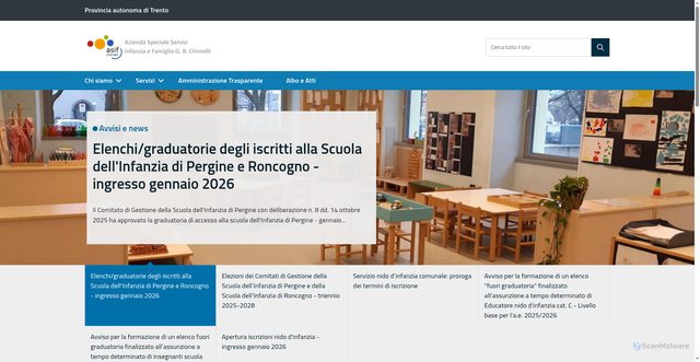 Security scan screenshot of https://www.asifchimelli.eu/