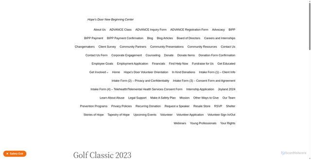 Security scan screenshot of https://hdnbc.org/event/golf-classic-2023
