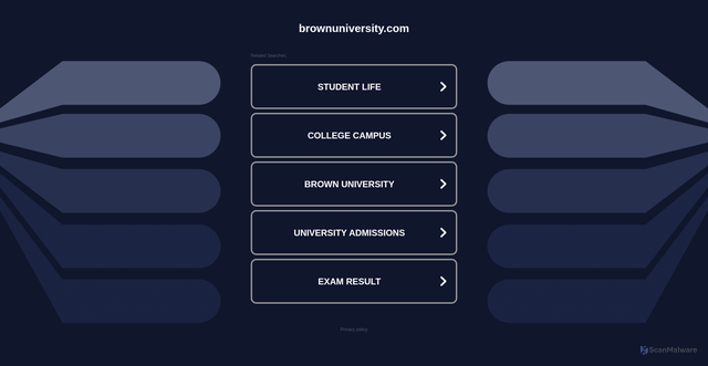 Security scan screenshot of https://www.brownuniversity.com/