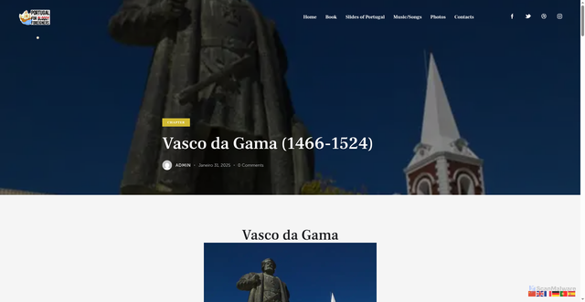 Security scan screenshot of https://portugalforbloodyforeigners.net/vasco-da-gama/