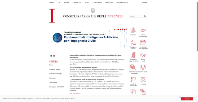 Security scan screenshot of https://www.cni.it/