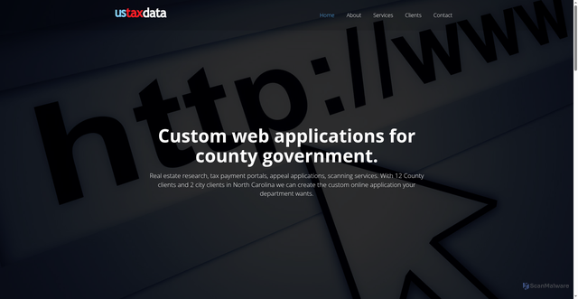 Security scan screenshot of https://ustaxdata.com