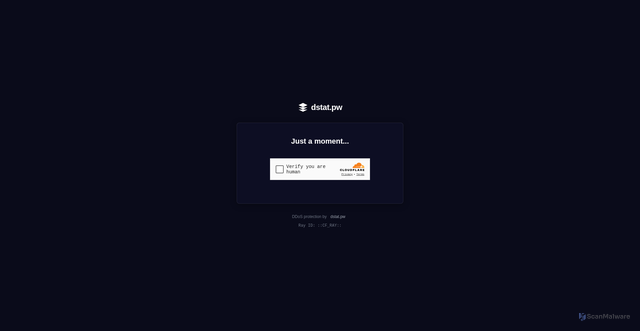 Security scan screenshot of https://dstat.pw/