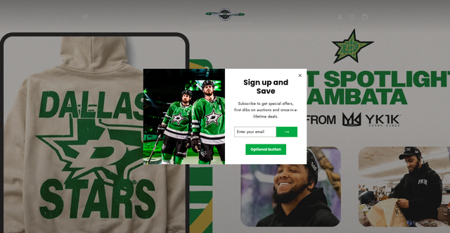 Security scan screenshot of https://hangarhockey.com/