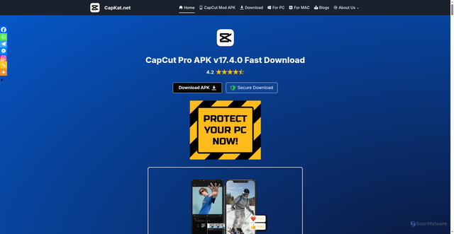 Security scan screenshot of https://www.google.com/url?sa=t&source=web&rct=j&opi=89978449&url=https://capkat.net/&ved=2ahUKEwi10cTz-uyTAxWqTWwGHUshMXcQFnoECA8QAQ&sqi=2&usg=AOvVaw2hMASi-CIsCaXhyDjhhVoM