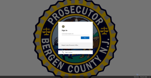 Security scan screenshot of https://bcponj-my.sharepoint.com