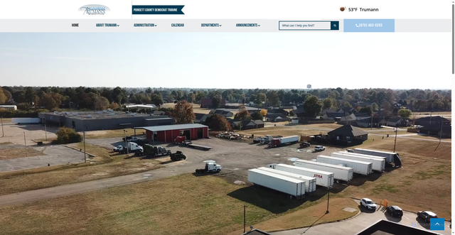 Security scan screenshot of https://cityoftrumannar.gov/