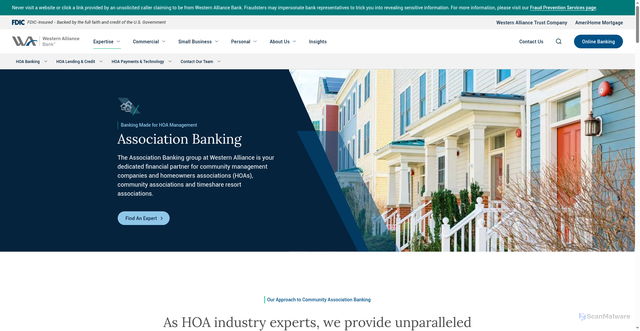 Security scan screenshot of https://allianceassociationbank.com