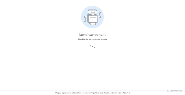 Security scan screenshot of https://www.lamoleancona.it/