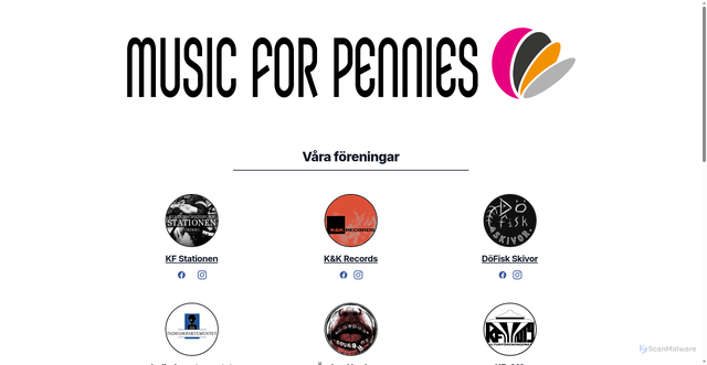 Security scan screenshot of https://musicforpennies.se