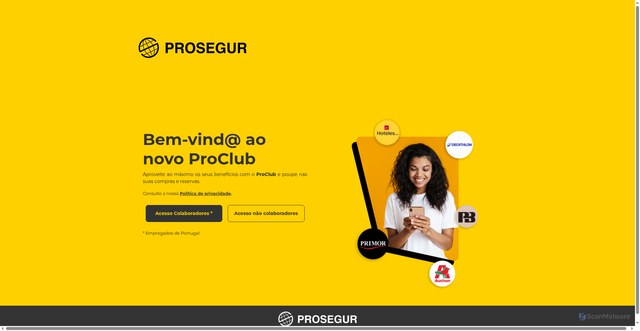 Security scan screenshot of https://proclubprosegur.com