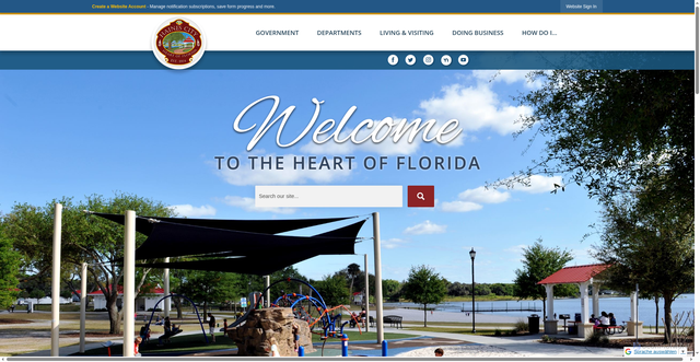 Security scan screenshot of https://hainescityfl.gov/