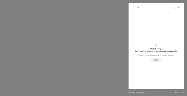 Security scan screenshot of https://app.namastay.io