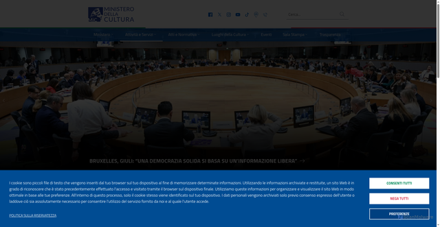 Security scan screenshot of https://cultura.gov.it/