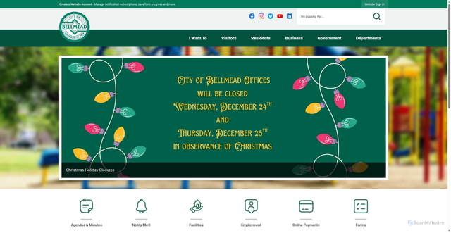 Security scan screenshot of https://bellmeadtx.gov/