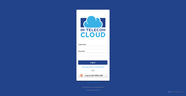 Security scan screenshot of https://core2-iad.itccloud.net