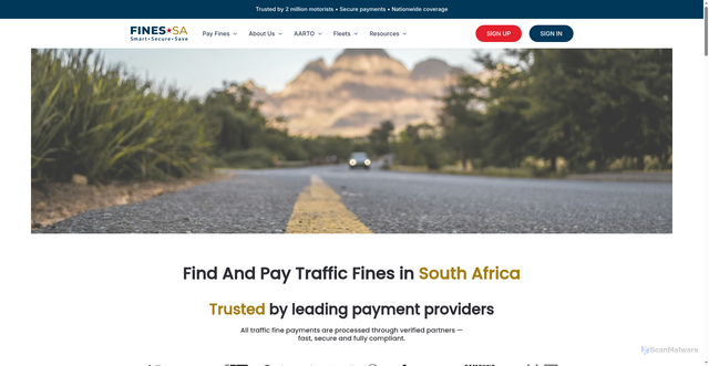 Security scan screenshot of http://finessabi.top/