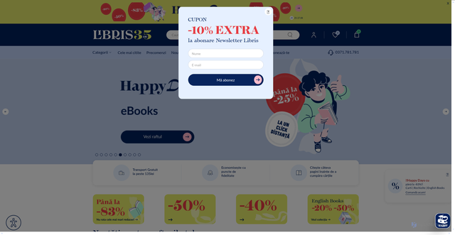Security scan screenshot of https://libris.ro