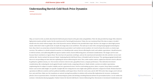 Security scan screenshot of https://duniacloudblog-dpurmyvdlpxs.edgeone.app/barrick-gold-stock-prices.html