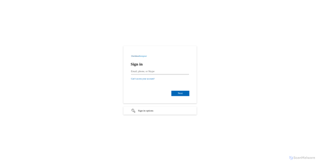 Security scan screenshot of https://davidsonkempner.sharepoint.com