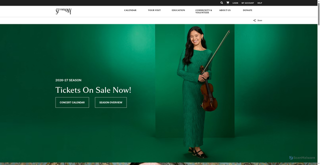 Security scan screenshot of https://www.sfsymphony.org