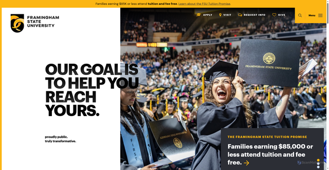 Security scan screenshot of https://www.framingham.edu/
