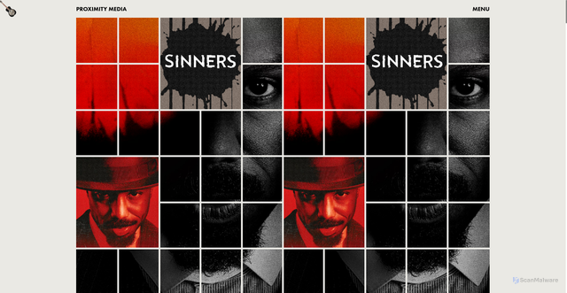 Security scan screenshot of https://www.proximitymedia.com/films/sinners