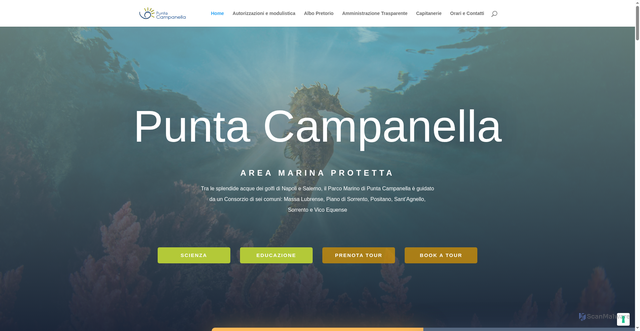 Security scan screenshot of https://www.puntacampanella.org