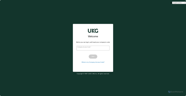 Security scan screenshot of https://g030106p01x.ukg.net