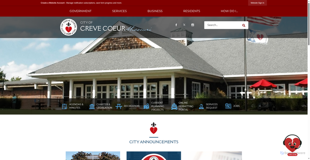 Security scan screenshot of https://crevecoeurmo.gov/