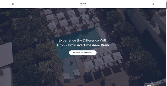 Security scan screenshot of https://hiltongrandvacations.com