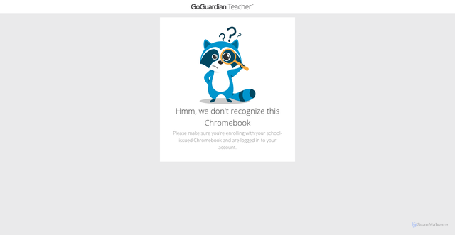 Security scan screenshot of https://enroll.goguardian.com