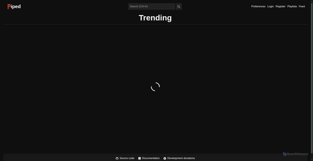 Security scan screenshot of https://piped.plasmatrap.com/