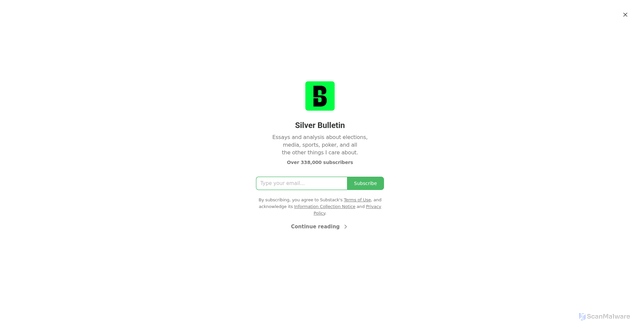 Security scan screenshot of https://www.natesilver.net
