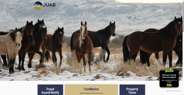 Security scan screenshot of https://juabcounty.gov/