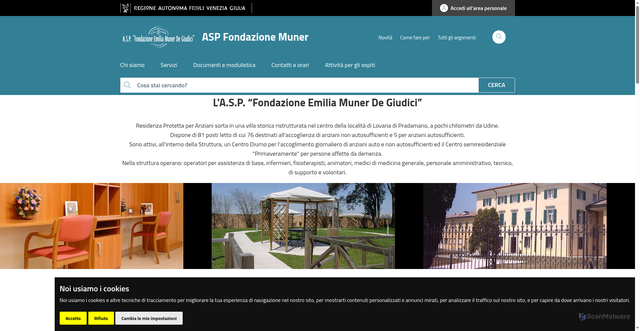 Security scan screenshot of https://www.fondazionemuner.it