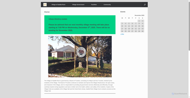 Security scan screenshot of https://saddlerockny.gov/