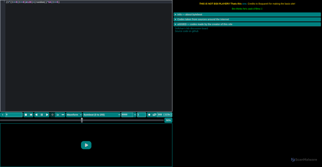 Security scan screenshot of https://asd2ed-k9lf3yq6we.edgeone.app/aSD2ED_BytebeatComposer.html