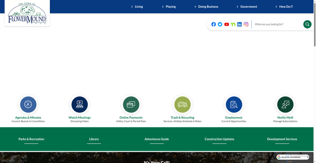 Security scan screenshot of https://flowermound.gov/