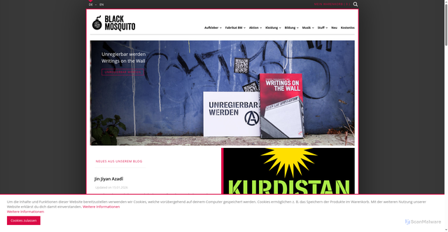 Security scan screenshot of https://black-mosquito.org