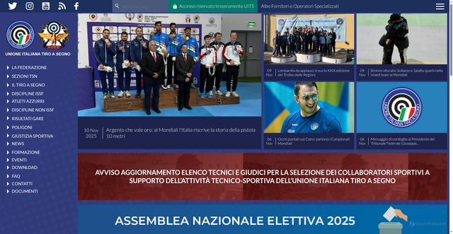 Security scan screenshot of https://www.uits.it/