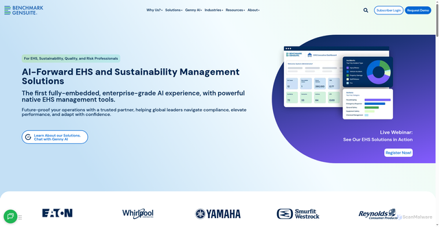 Security scan screenshot of https://benchmarkdigital.com