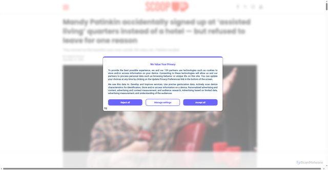 Security scan screenshot of https://scoop.upworthy.com/mandy-patinkin-spent-months-in-assisted-living-his-reason-is-hilarious