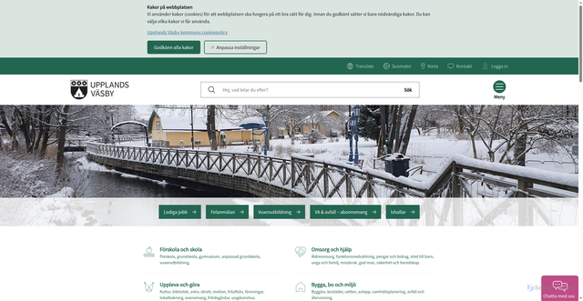 Security scan screenshot of https://www.upplandsvasby.se/